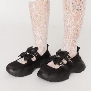 Lazy Oaf Big Bow Mary Jane Sneakers 🖤